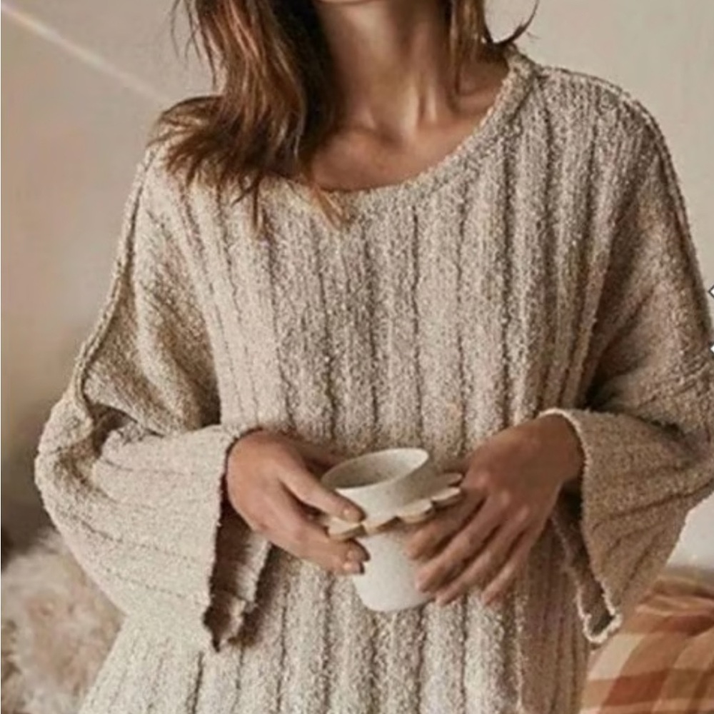 Free People Good Day cropped sweater